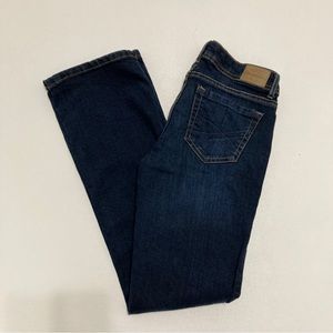 Aeropostale Chelsea Boot Cut Denim Jeans Dark Wash Womens Size 0 Short